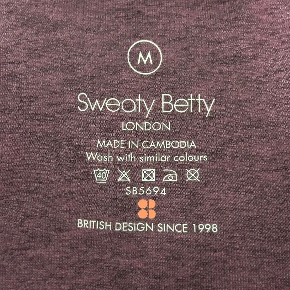 Sweaty Betty London Heathered Plum Racerback Jogger Jumpsuit Wome ns
